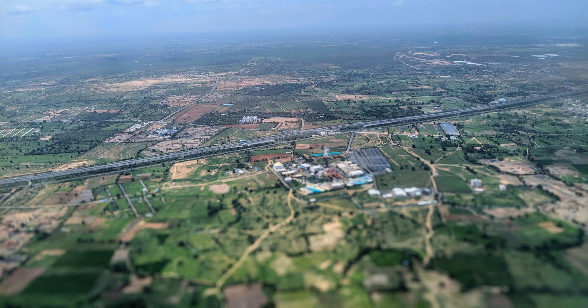 Commercial land brokerage aerial view